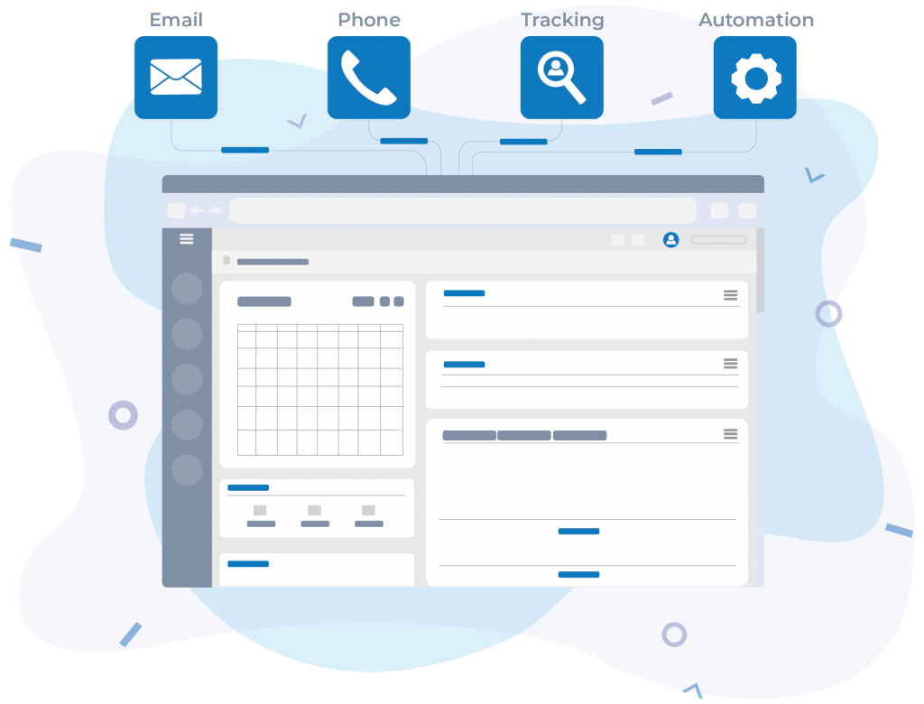 OL CRM Graphic with 4 selling points